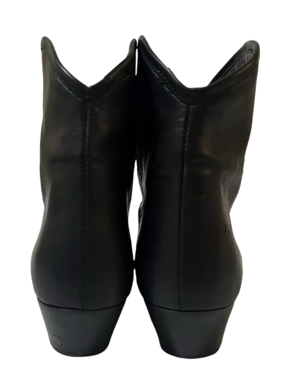 Isabel Marant Black Leather Ankle Boots - Picture 5 of 7